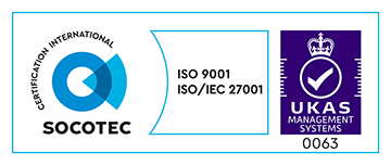 SOCOTEC International certification for ISO 9001 - ISO IEC 27001