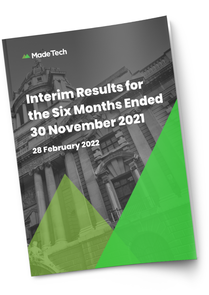November 2021 interim results report cover