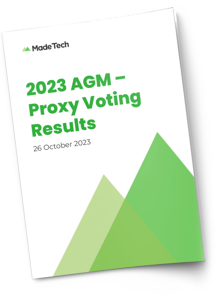 2023 AGM – Proxy Voting Results